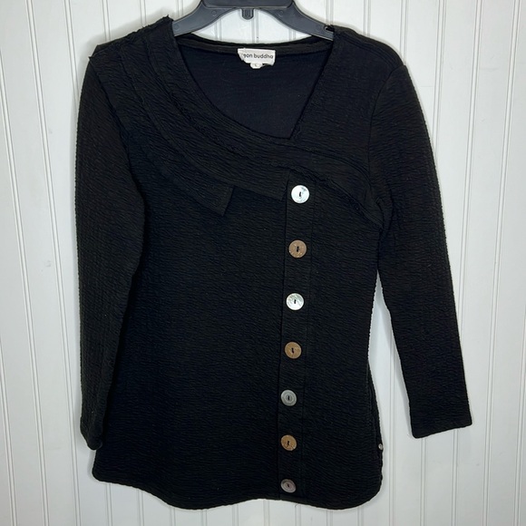 Neon Buddha Cross Over Long Sleeve Top Size Medium** - Picture 13 of 13